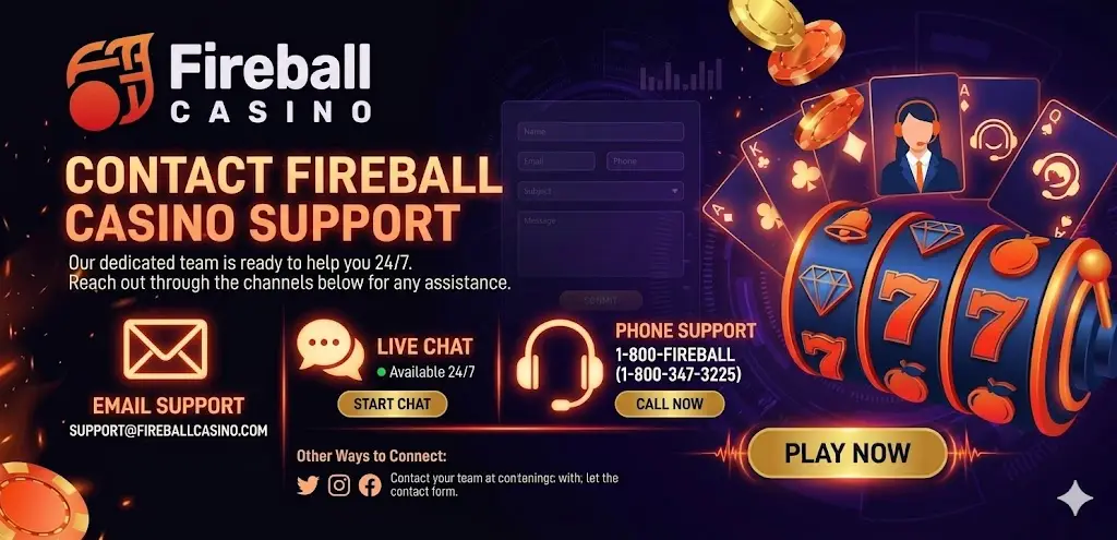 Fireball Casino ügyfélszolgálat kapcsolat