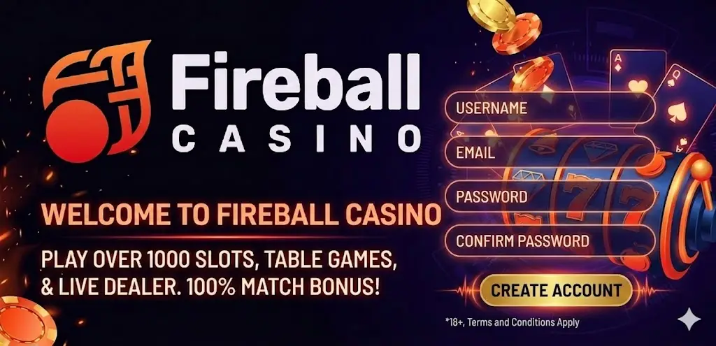 Fireball Casino regisztráció folyamata